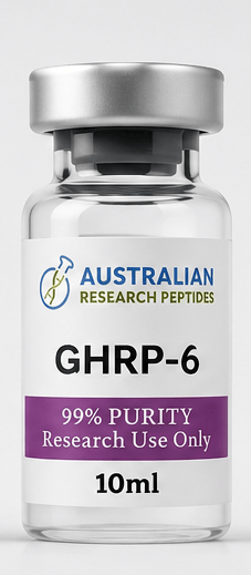 GHRP-6 research peptide vial